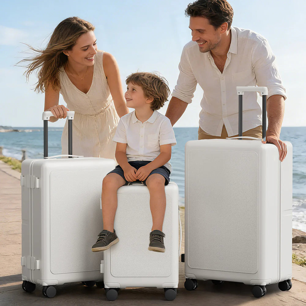Luggage Sets 3 Piece with SpinnerWheels, Carry On Luggage 20In with PCHardshell, Lightweight Suitcase Set with TSALock and Pressure-resistant Frame, 20/24/28Inch PF003